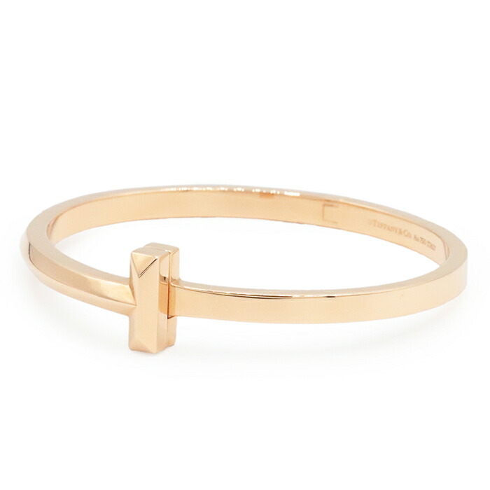 楽天市場】ティファニー バングル ブレスレット K18PG Tワン ナロー