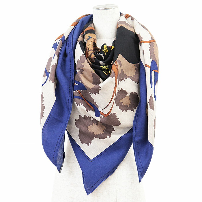 楽天市場】HERMES カレ ジェアン カレ140 大判 ストール ”高官の