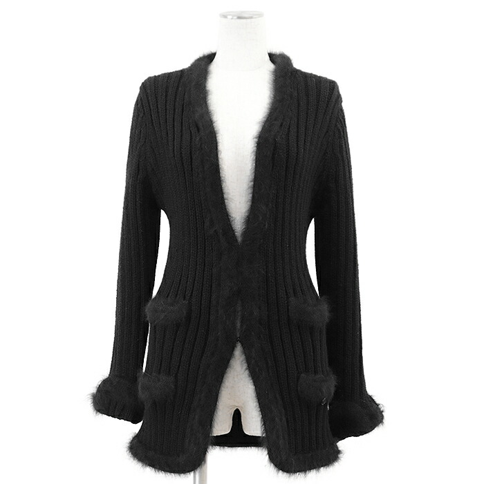 シャネル ニットカーディガン 19SS ツイード ココマーク サイズ38 シャネル ニットカーディガン 19SS ツイード ココマーク サイズ38