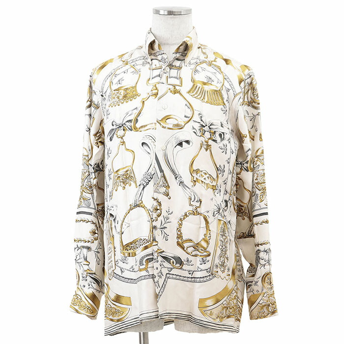 金セリエ HERMES エルメス セリエ シャツ ボタンダウン フランス製