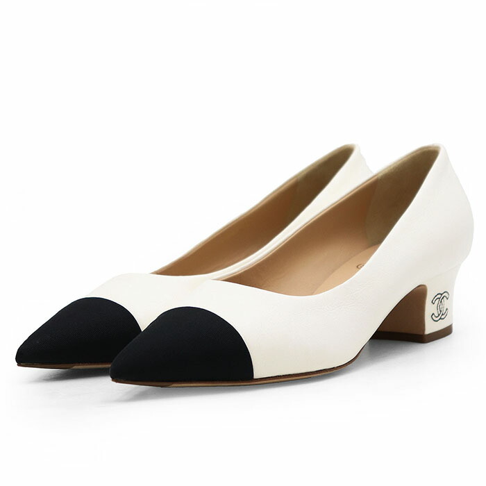 CHANEL パンプス ホワイト/ブラック 箱付き CHANEL パンプス ホワイト/ブラック 箱付き 楽天市場】シャネル バイ