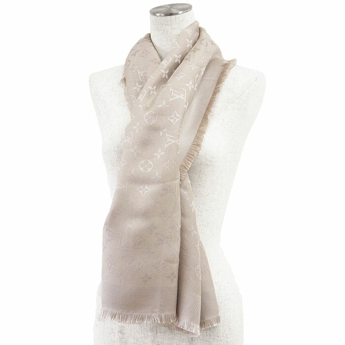 楽天市場】LOUIS VUITTON ショール・モノグラム M71336 シルク60