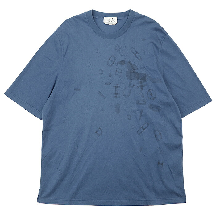 楽天市場】HERMES エルメス Tシャツ H557930HA メンズ Hパズル クルー