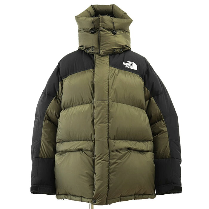 【SALE】THE NORTH FACE ザ・ノースフェイス ダウンジャケット GORE-TEX INFINIUM/PERTEX サイズ XL メンズ ロゴ ボタン エンブロイダリー 刺繍 リップストップナイロン フード取り外し可 ヒムダウンパーカ アウター オリーブ ブラック 緑 黒 ベトナム製【中古】