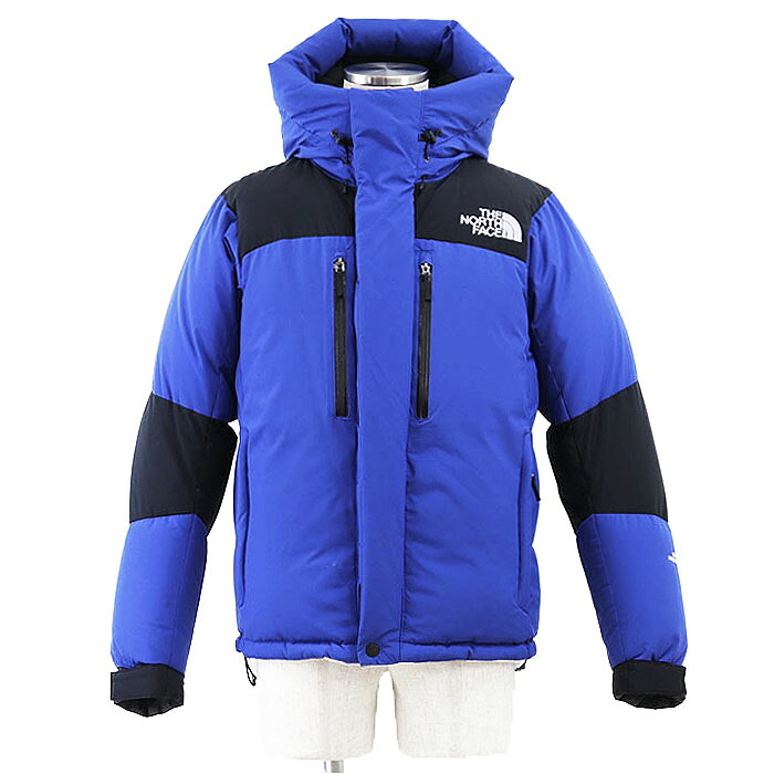 【SALE】THE NORTH FACE ザ・ノースフェイス ダウンジャケット GORE WINDSTOPPER サイズ M メンズ ロゴ ボタン エンブロイダリー 刺繍 バルトロライト アウター ブルー 青 ベトナム製【中古】