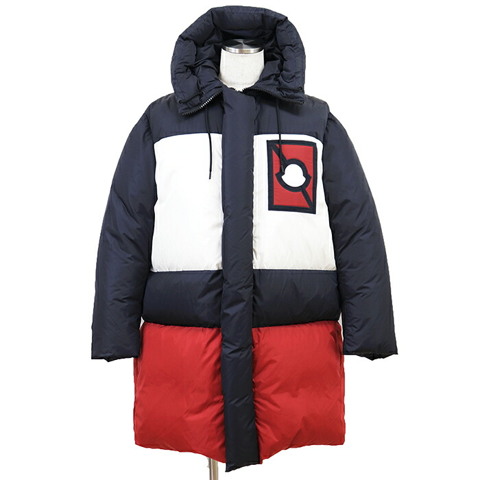 【未使用】MONCLER GENIUS モンクレール ジーニアス ダウンコート サイズ 1 メンズ Craig Green クレイググリーン PORPOISE ポーポイズ ナイロン100% ダウンジャケット アウター タグ付属 トリコロール イタリア製【中古】