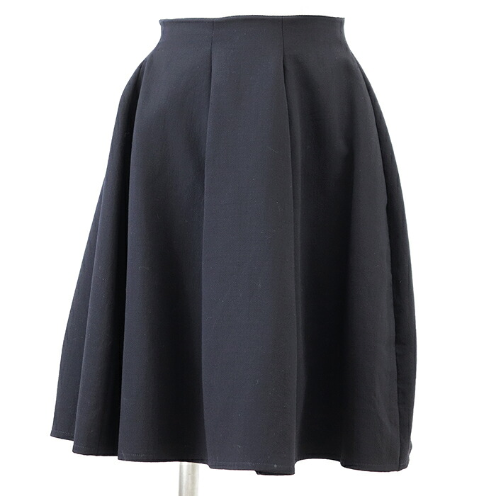 【SALE】FOXEY フォクシー スコート 大きさ 38 レディース 伸ばすこと羊毛 ボトムス 米国海軍 紺 日本製 39780【中古】