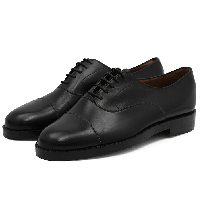 SALE【美品】BALLY バリー オックスフォード レザーシューズ サイズ 5E メンズ 内羽根 ストレートチップ キャップトゥ ソール シューズ 靴 ブラック 黒 デリー製【中古】|オパール店