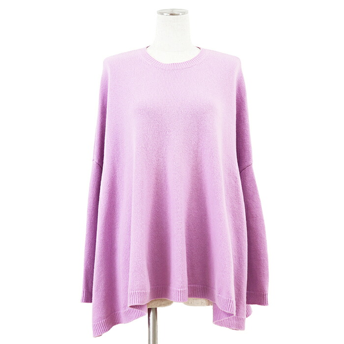 【SALE】Valentino ヴァレンチノ 編み物 大きさ S レディース スウェーター 厚地の外套大きさ 労働者の一団のど首 落っこちる肩部 トップス ライトパープル 紫 イタリア共和国製【中古】