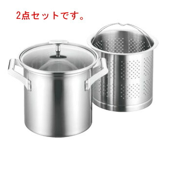 ｴﾚｯｸﾏｽﾀｰﾌﾟﾛ ﾊﾟｽﾀﾎﾟｯﾄ 20cm【ELEC MASTER】【両手鍋】【パスタ鍋】【電磁調理器対応】【IH対応】【業務用鍋】【業務用】