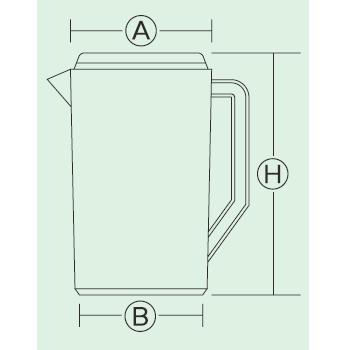 5252600 １８−８ リッチ ウォーターピッチャー ＲＣ−０３ １．８Ｌ