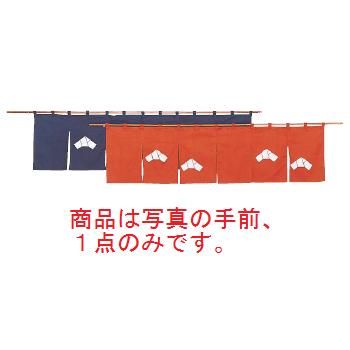 文 のれん N107-10 茶 1700×450【飲食店のれん】【暖簾】