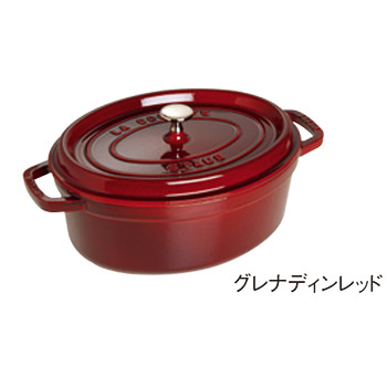 楽天市場】ストウブ ピコ・ココット 楕円 33cmグレナディンレッド 