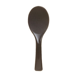 楽天市場】【メール便配送可能】抗菌 魔法のしゃもじ（溝付) ブラック