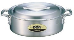 アカオＤＯＮ外輪鍋 21cm【外輪鍋】【両手鍋】【アカオアルミ株式会社】【業務用鍋】【アルミニウム】【業務用】
