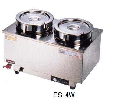 電気 卓上ウォーマー (湯煎式) ES-4W【代引き不可】【フードウォーマー 湯煎機 バイキング ビュッフェ】【エイシン】【湯煎器】【業務用】【湯せん器】