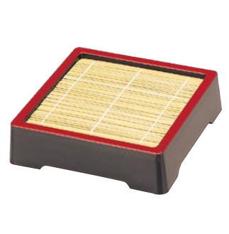 楽天市場】A新D.X 角ザルそばセイロ 黒天朱 1-532-1 本体【せいろ