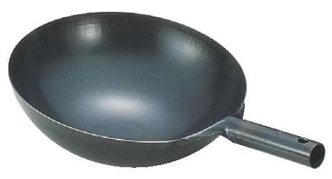 SA鉄ﾌﾟﾚｽ北京鍋 33cm 【業務用鍋】【中華鍋】【Ω】【?】【鼎】【丸底鍋】【業務用】