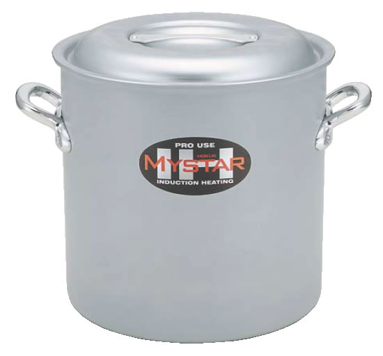 業務用マイスターIH 寸胴鍋 24cm【アルミ寸胴鍋】【電磁調理器対応】【IH対応】【業務用鍋】【MYSTAR】【業務用】【アルマイト加工】|OPEN キッチン
