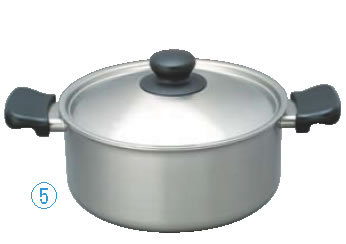 柳宗理 18-8両手鍋 浅型 22cm 31209【ステンレス両手鍋】【業務用鍋】【柳宗理】【業務用】