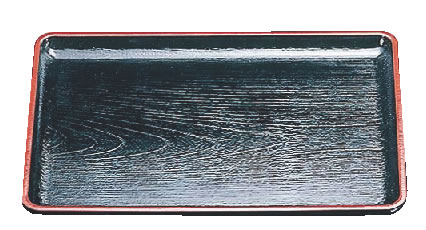 楽天市場】耐熱 ケヤキ会席盆（ノンスリップ加工） 黒天朱SL 50306000