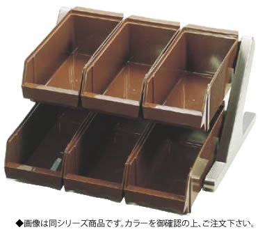 SA18-8デラックス オーガナイザー 2段3列(6ヶ入) ホワイト【ステンレス製】【業務用】|OPEN キッチン