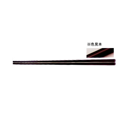 ■10セット■面取り角塗箸 新溜塗 21cm■10セット■