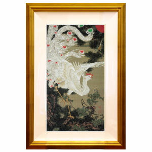 日本画・日本画家・『老松白鳳図』伊藤若冲 シルクスクリーン・特別限定工藝画・贈答品・お祝いの品・長寿祝い・引越祝い・開業祝い・開院祝い・誕生日・新築祝い