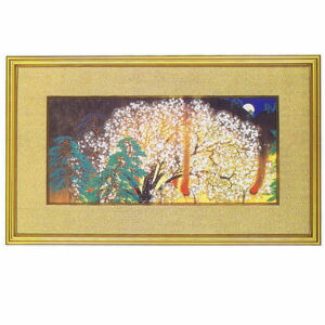 楽天市場】横山大観 「 夜桜 」( 左隻 ) 彩美版 シルクスクリーン 併用