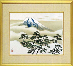 楽天市場】松尾 敏男「牡丹晨光」木版画・限定品 文化勲章 日本