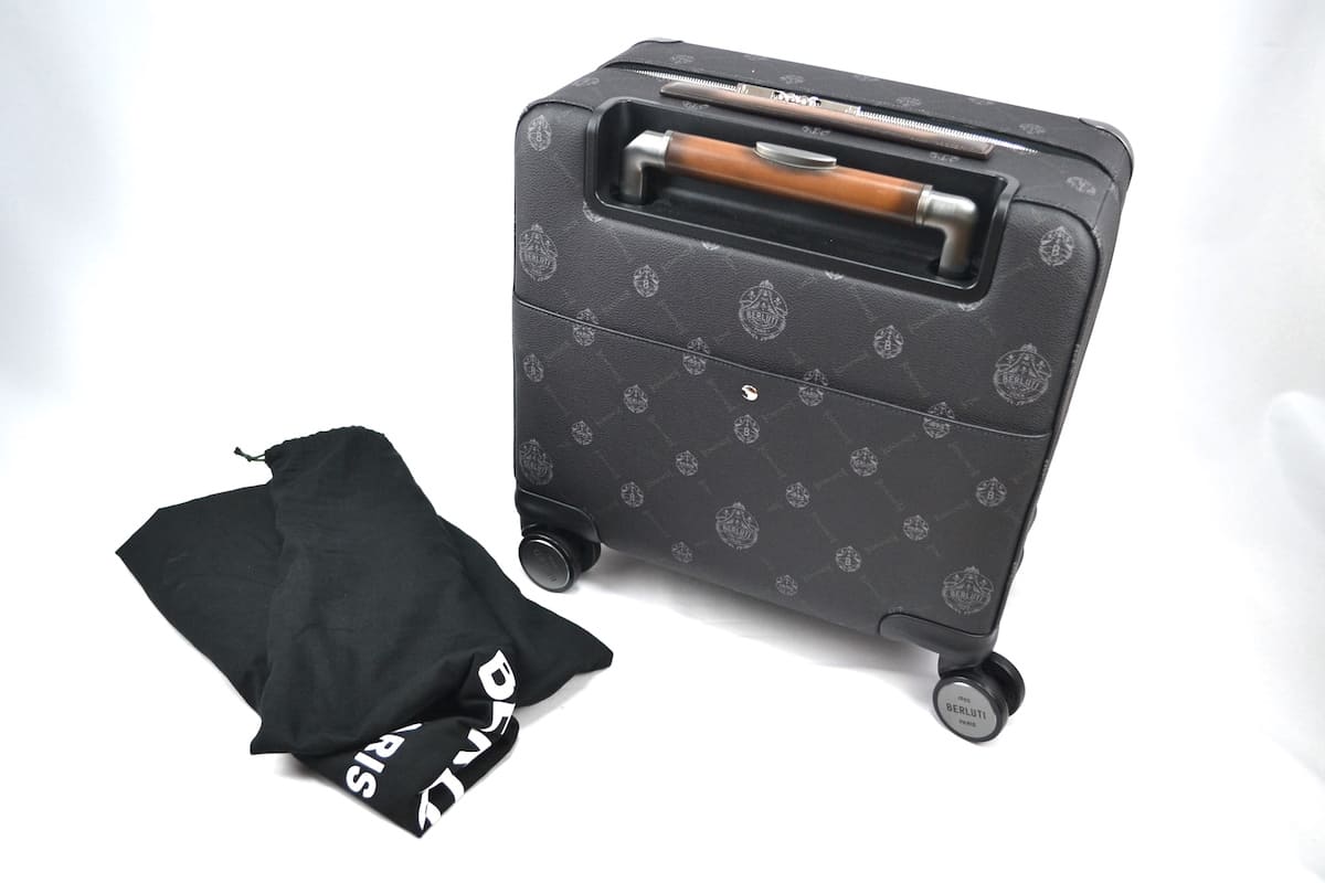 定価92万 21SS BERLUTI Formula Business Canvas and Leather Rolling Suitcase ベルルッティ フォーミュラキャンバス＆レザー スーツケ