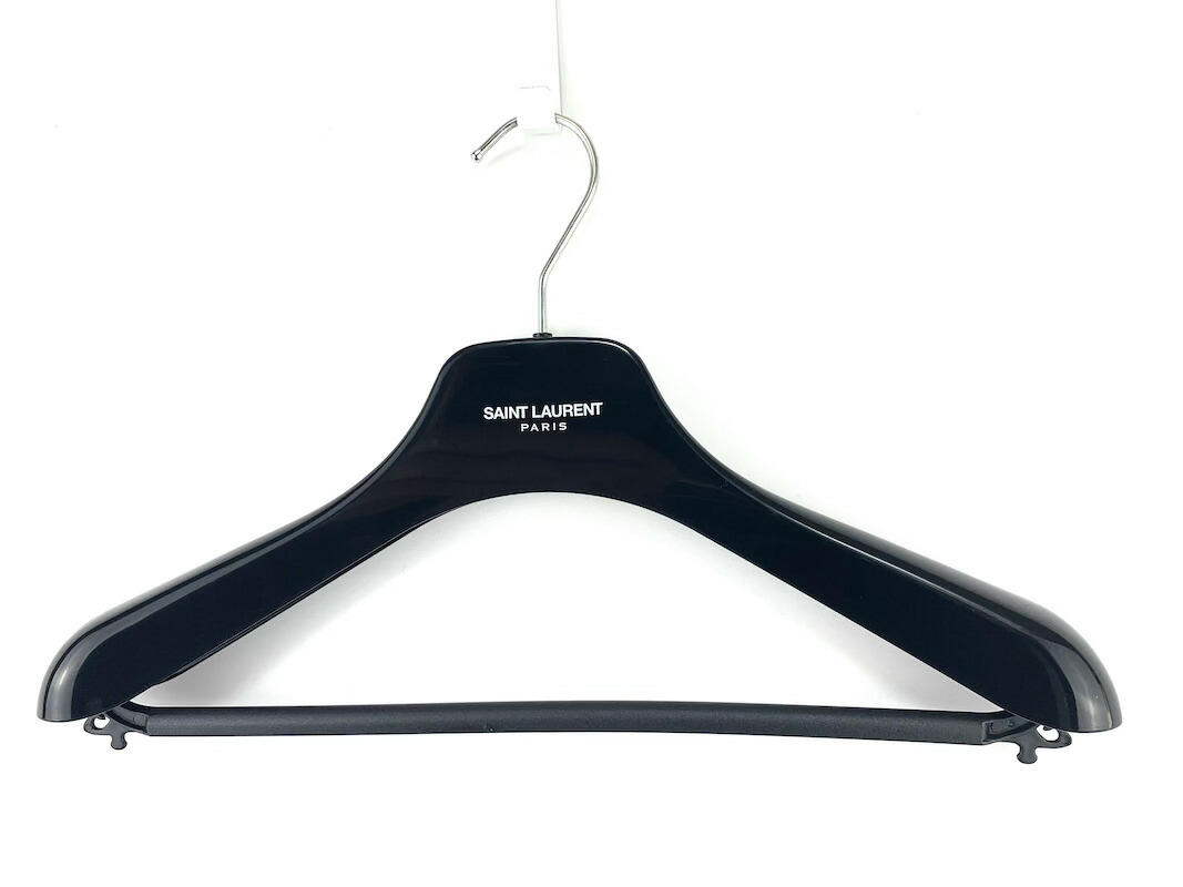 SAINT LAURENT サンローラン プラスチック ハンガー ブラック 全長約40cm 【中古】コンディション 当社が定める基準N ：未使用品 S ：未使用、または未使用に近い A ：状態が良好な