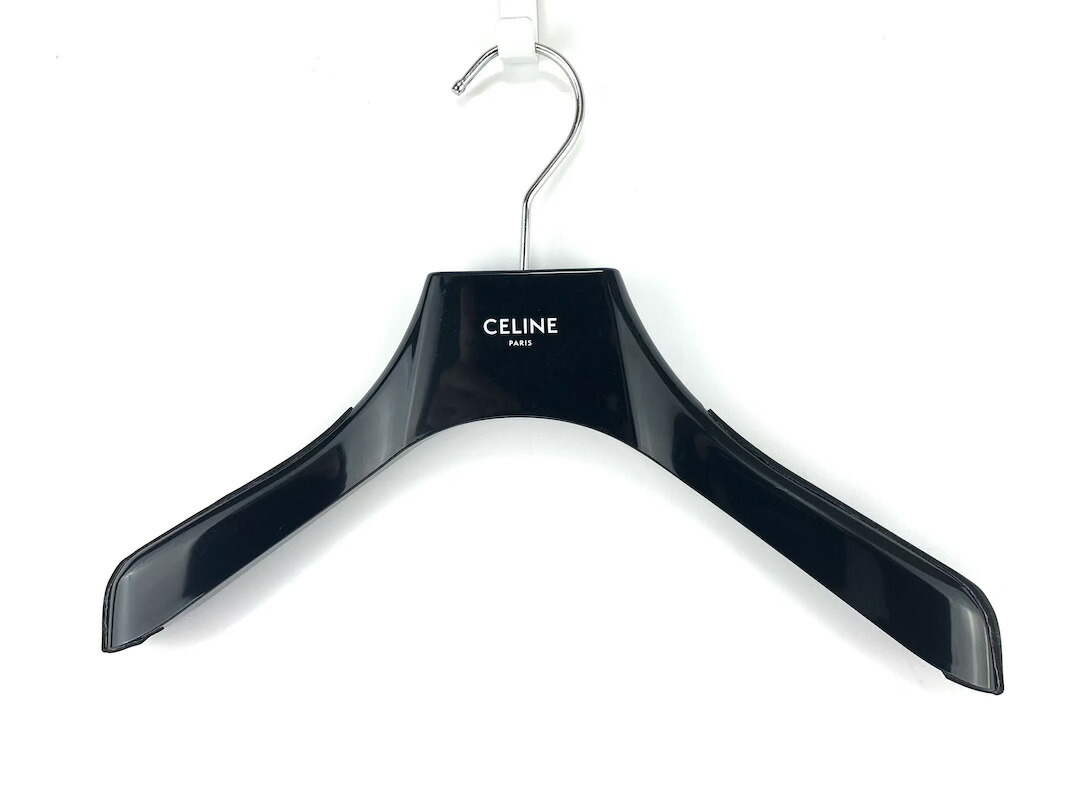CELINE セリーヌ プラスチック ハンガー ブラック 全長約36cm 【中古】コンディション 当社が定める基準N ：未使用品 S ：未使用、または未使用に近い A ：状態が良好な商品B ：通常の使