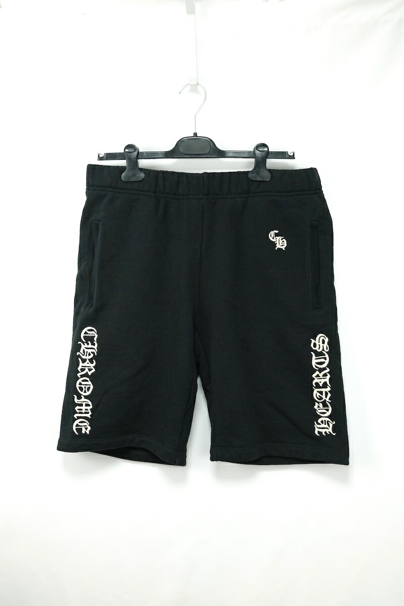 CHROME HEARTS クロムハーツ Y NOT SLO RIDE ワイノット ロゴ刺繍スウェット ハーフパンツ ブラック Mサイズ【中古】コンディション 当社が定める基準N ：未使用品 S ：未