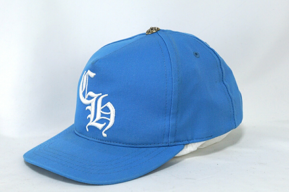 Chrome Hearts クロムハーツ Baseball Cap 5 Panel ベースボールキャップ ５パネル CH Light Blue/White ライトブルー ホワイト SV925【中古】コ
