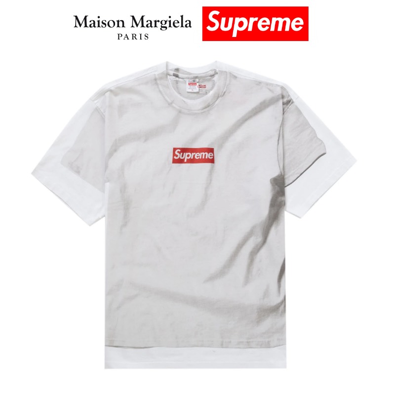 24SS Supreme MM6 Maison Margiela Box Logo Tee White シュプリーム MM6 メゾンマルジェラ ボックス ロゴ Tシャツ ホワイト【中古】新