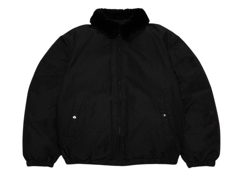 Supreme / Burberry Shearling Collar Down Puffer Jacket Black シュプリーム バーバリー シアリング カラー ダウン パフ ジャケット