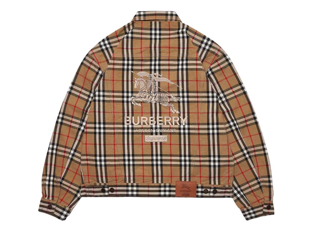 Supreme / Burberry Denim Trucker Jacket Beige シュプリーム バーバリー デニム トラック ジャケット ベージュ