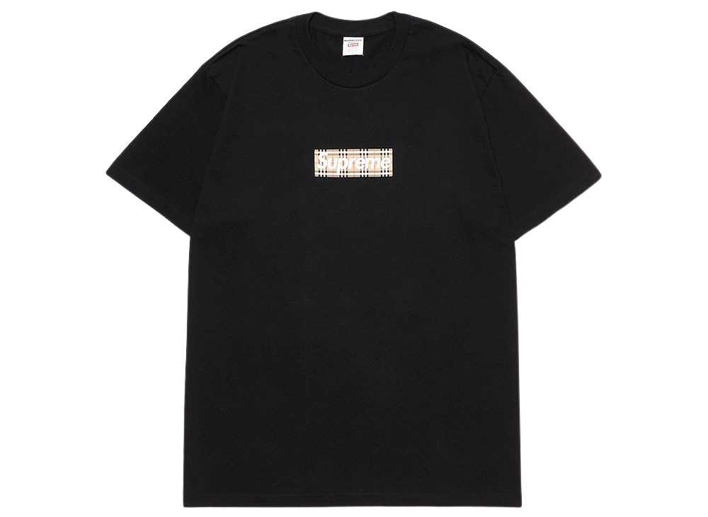 Supreme / Burberry Box Logo Tee Black シュプリーム バーバリー ボックス ロゴ Tシャツ ブラック