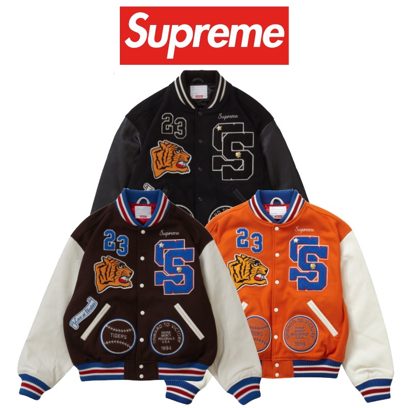 23FW Supreme Tiger Varsity Jacket シュプリーム タイガー バーシティ ジャケット