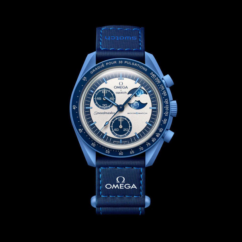 Swatch OMEGA Mission to The Super Blue Moonphase Blue スウォッチ オメガ ミッション トゥ ザ スーパー ブルー ムーンフェイズ ブル