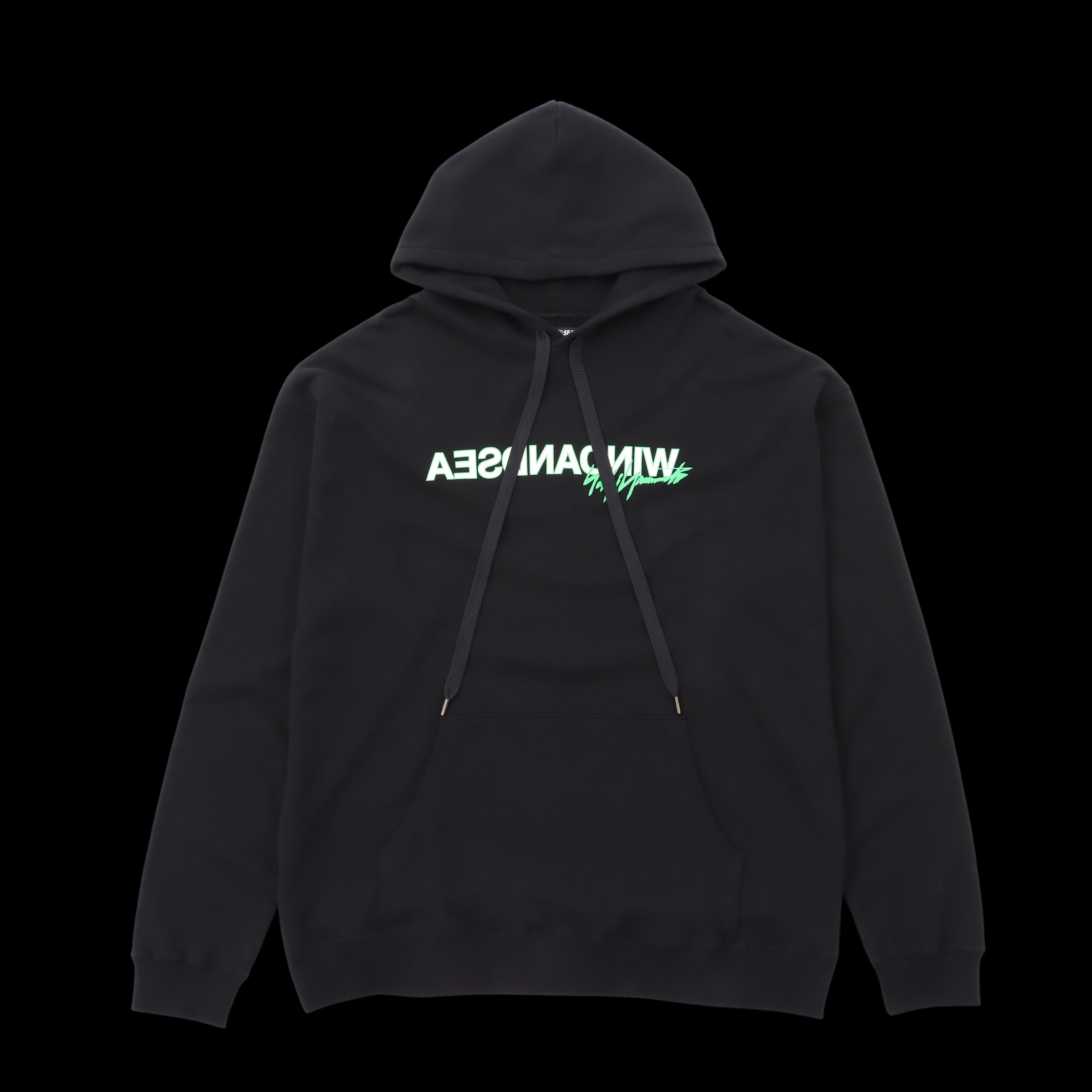 WILDSIDE YOHJI YAMAMOTO WIND AND SEA ヨウジヤマモト ウィンダンシー WS-22WSHD-01 プルオーバーフ―ディー パーカー BLACK