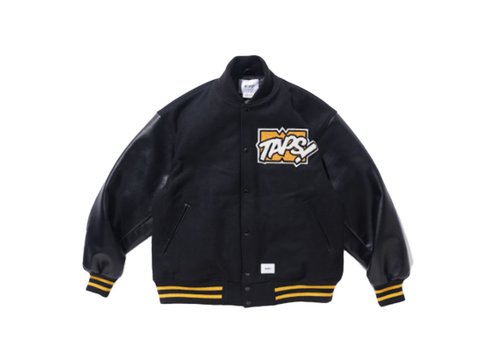 送料無料・名入れ彫刻 WTAPS VARSITY JACKET. WOOL. MELTON. TOON