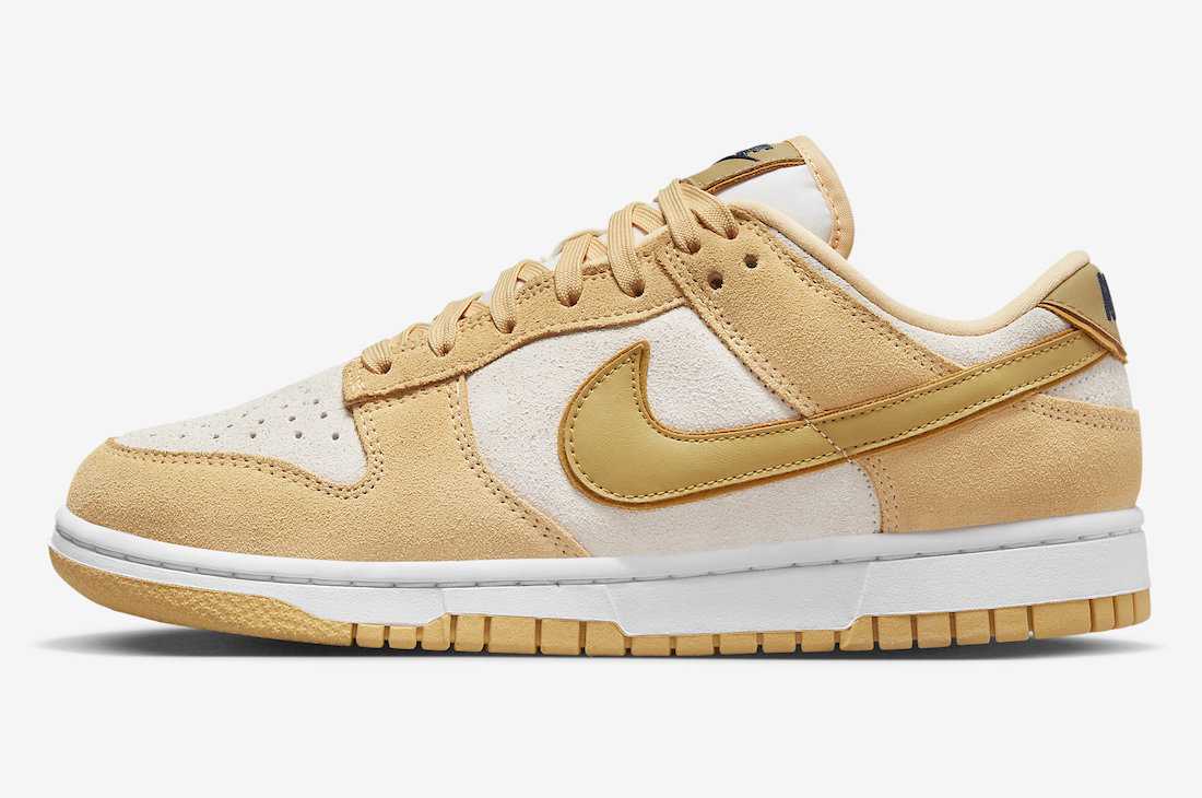 Nike WMNS Dunk Low Gold Suede ナイキ ウィメンズ ダンク 置き目 ゴールドスウェード DV7411-200【中古】新古品