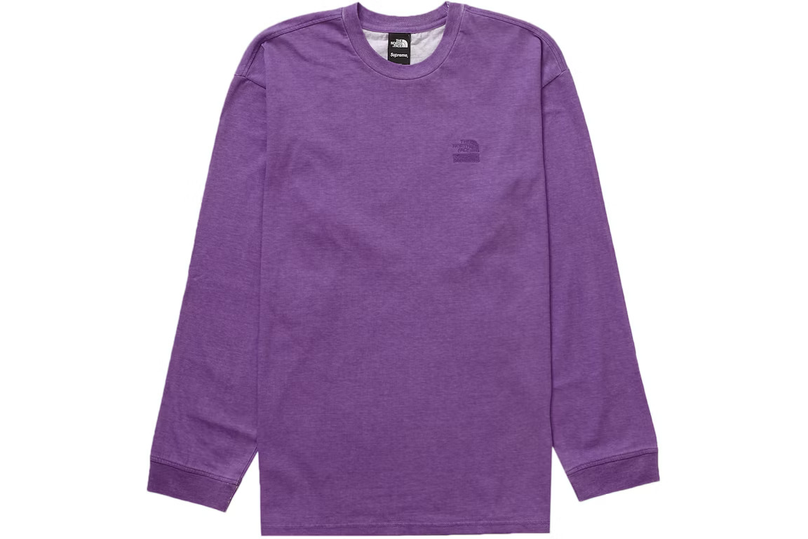 格安販売の Supreme The North Face Pigment Printed L S Top Purple