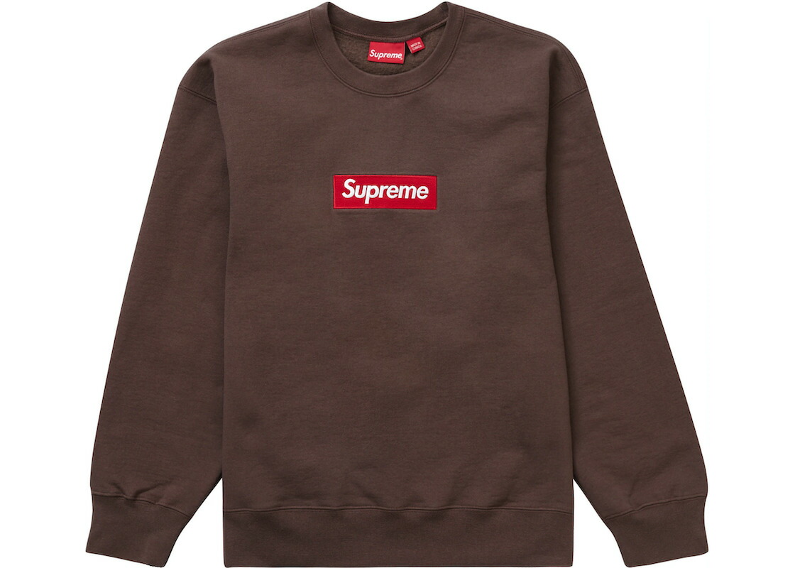 【良品】シュプリーム スモールボックスロゴ クルーネック ブラウン 楽天市場】24FW Supreme Small Box Crewneck シュプリーム
