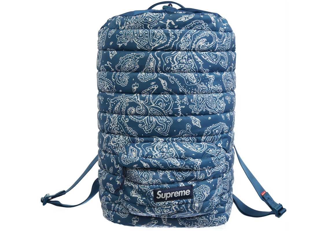 楽天市場】Supreme Puffer Backpack Blue Paisley シュプリーム