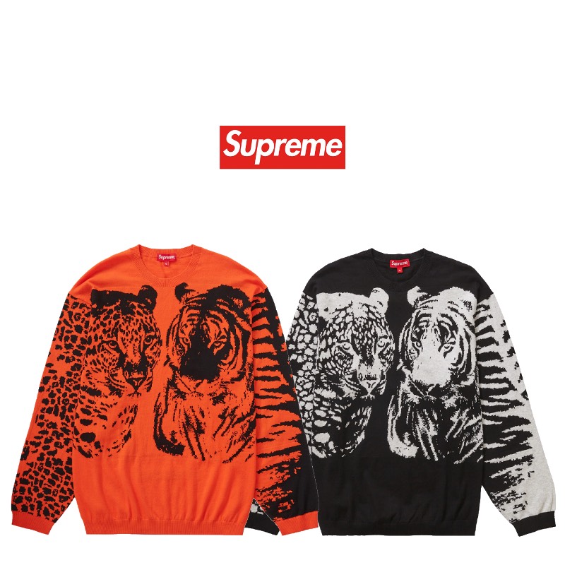 23SS Supreme Big Cats Jacquard L/S Top シュプリーム ビッグ キャッツ ジャカード エルエス トップ SUP-SS23-172【中古】新古品｜OPINION COSMETIC