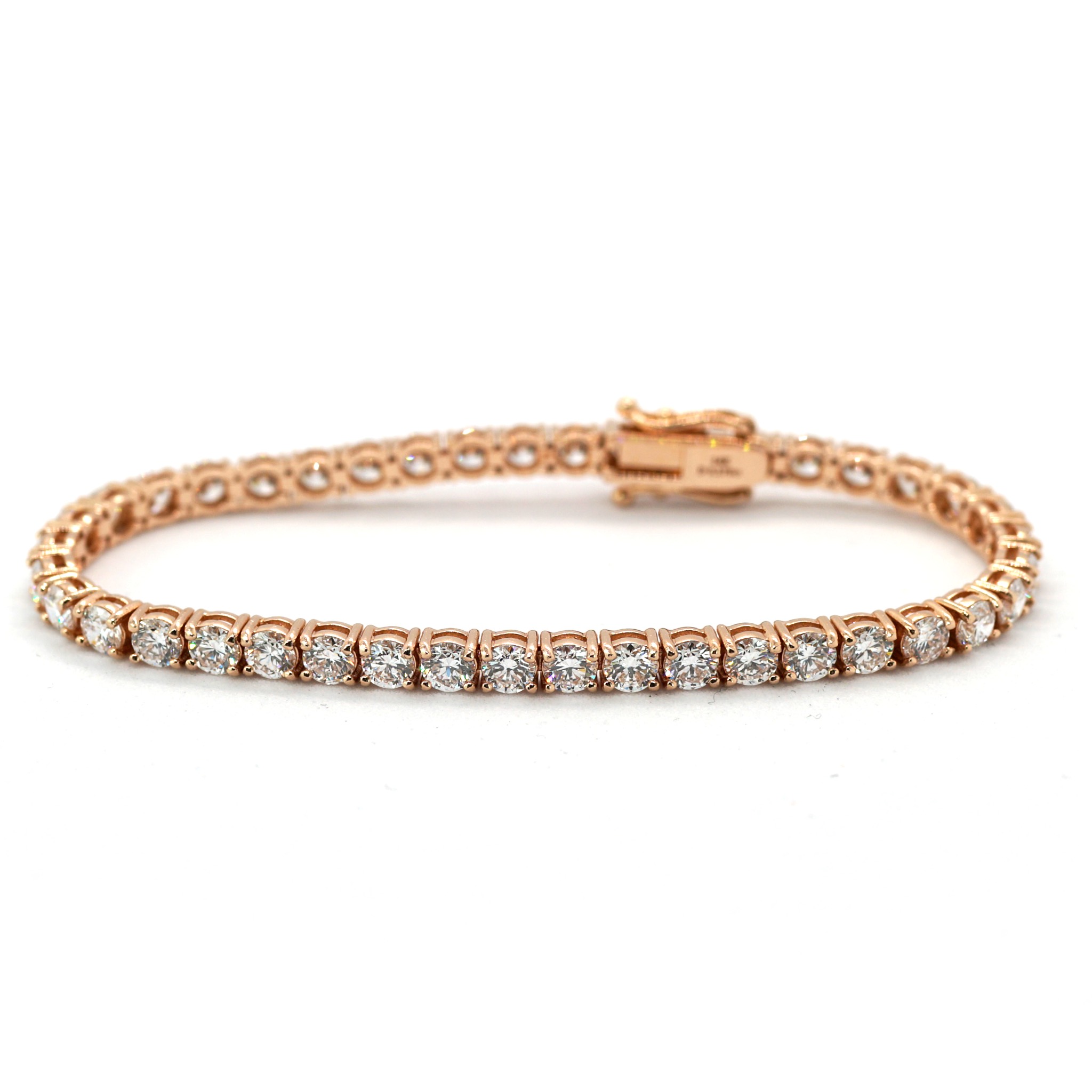 Tennis Chain Bracelet 3.9粍 Width 14K DIAMOND Lab Grown 庭球チェーン店 腕輪 3.9粍幅 ラボグロウン 金剛石