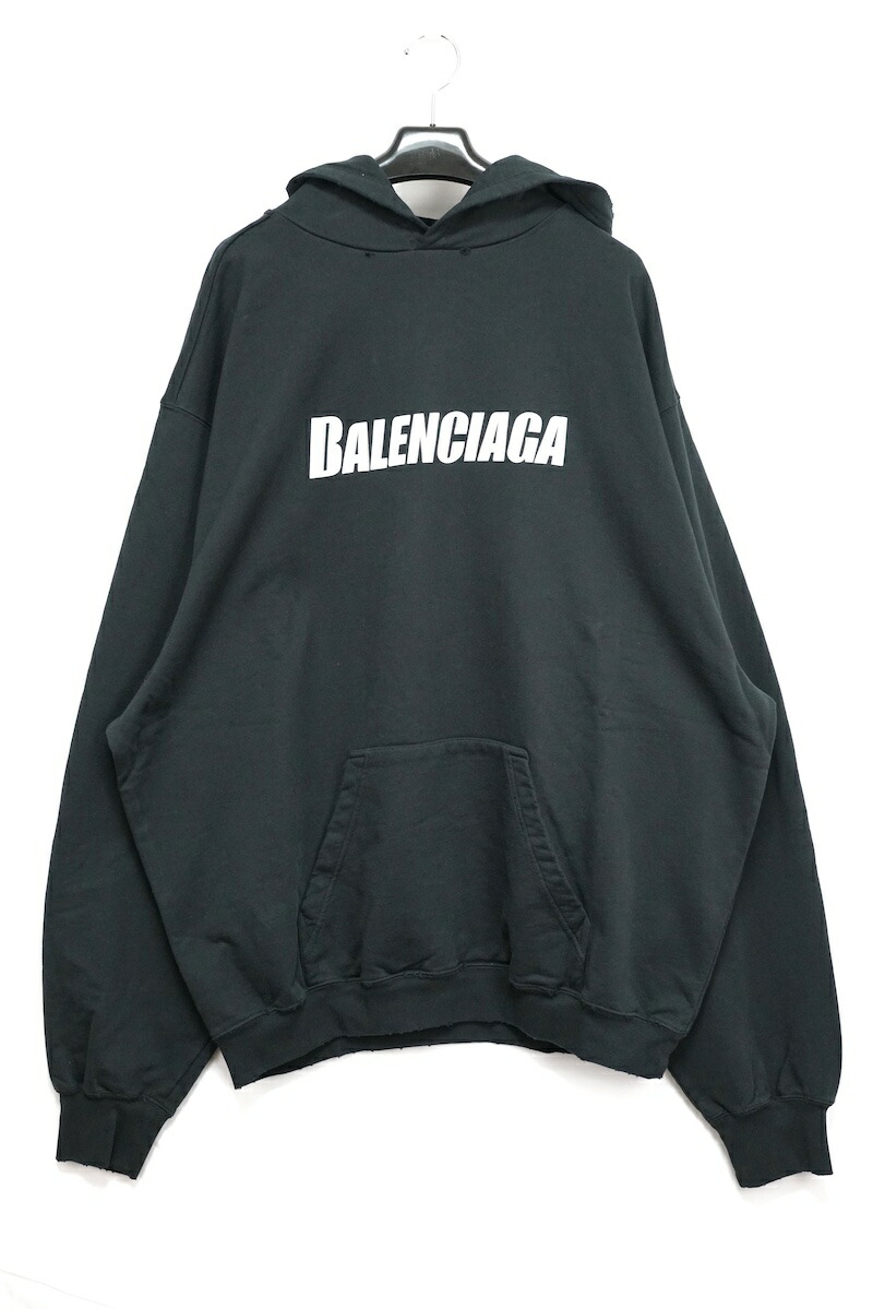 【完売必至】バレンシアガ■CAPS DESTROYED フーディ ネオン ◇BALENCIAGA 21SS 最新作◇CAPS DESTROYED フーディー